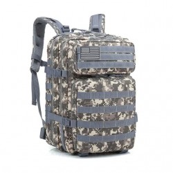 Rucsac Militar Tactic, 45L, 53x35x25CM, Impermeabil, Gri