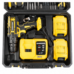 Trusa Bormasina OKBOONS™, 2 acumulatori, 48V, 30 accesorii