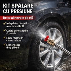 KIT Aparat de spalat cu presiune OKBOONS™, 2 x Acumulatori 48V, rezervor pentru detergent