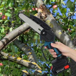 Fierastrau electric de mana 24V, 6 inch, 2 acumulatori, 2 lanturi