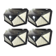 Set 4 x Lampa Solara de perete cu senzor de lumina si miscare 100 LED