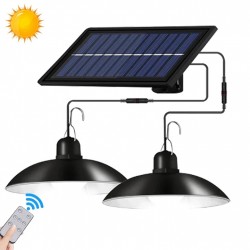 Panou Solar cu 2 becuri LED cu aplica, telecomanda, 50W