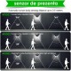 Set 4 x Lampa Solara de perete cu senzor de lumina si miscare 100 LED