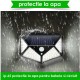 Set 4 x Lampa Solara de perete cu senzor de lumina si miscare 100 LED