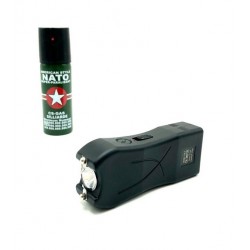 Kit Autoaparare format din Electrosoc TW-398 si Spray Paralizant NATO 60ml